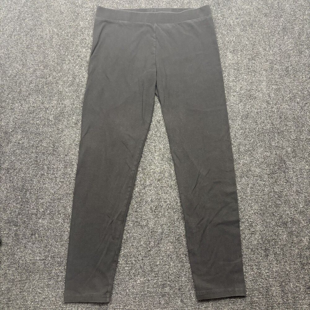Simply Vera Vera Wang Black Cotton Spandex Leggings Size Large Basic Comfort